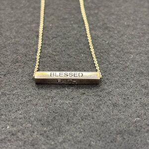 Sterling Silver Bar Necklace